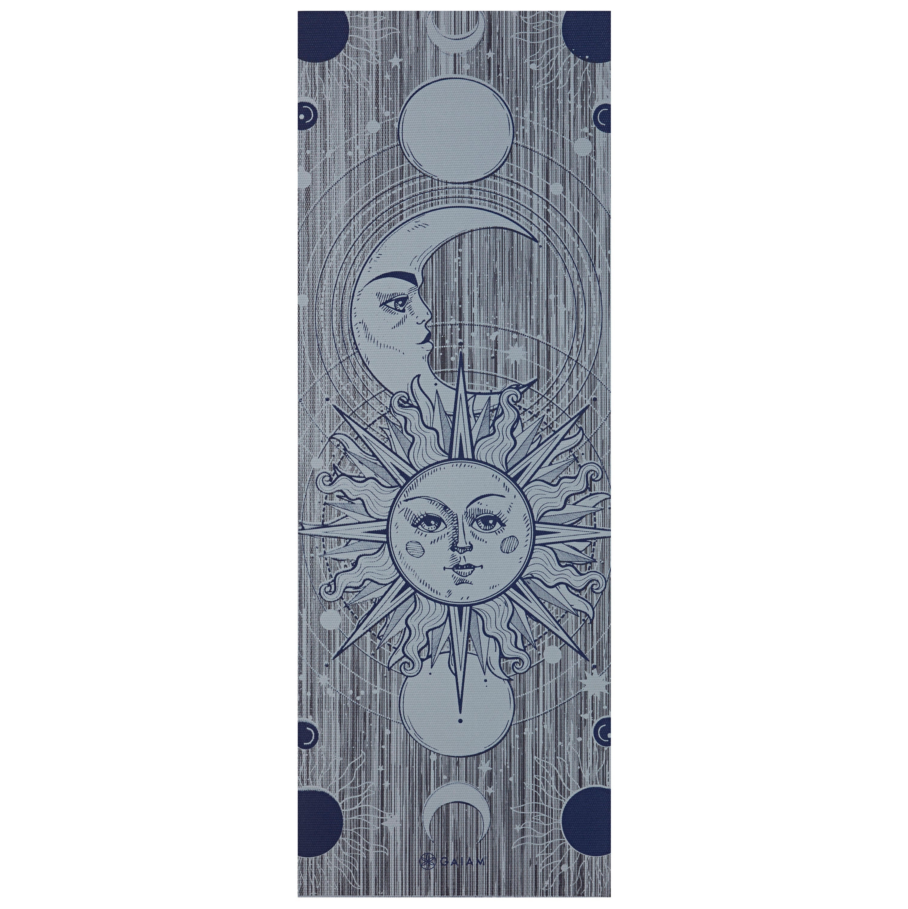 Premium Reversible Yoga Mat - Ethereal Beauty (6mm) flat